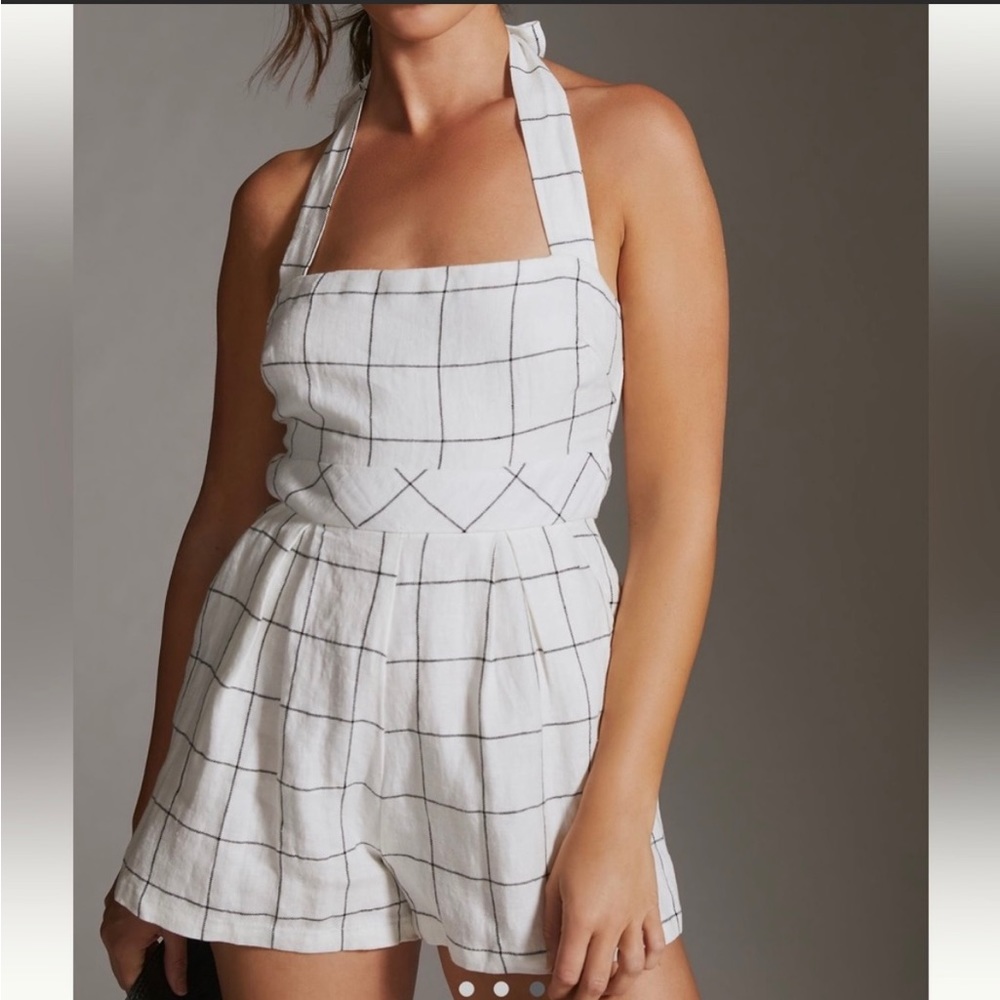 Rumer Quinn Linen Playsuit (Anthropologie/Saks)